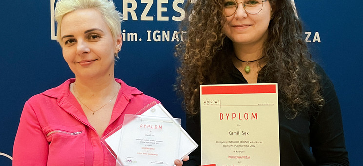 Od lewej dr inż. arch. Beata Walicka-Góral (Architekt IARP; Zakład Urbanistyki i Architektury), inż. arch. Kamila Sęk