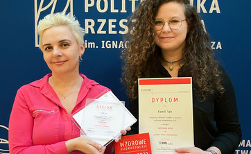 Od lewej dr inż. arch. Beata Walicka-Góral (Architekt IARP; Zakład Urbanistyki i Architektury), inż. arch. Kamila Sęk